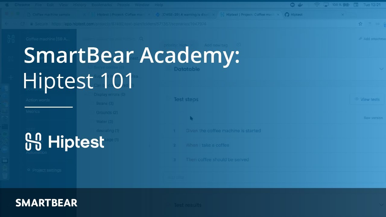 Hiptest 101 SmartBear Academy Tutorial