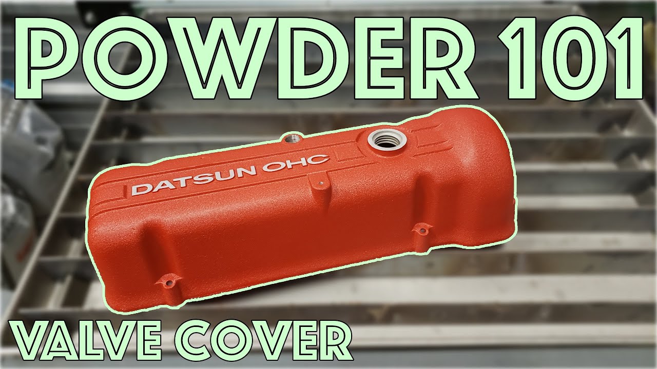 How To Powdercoat a Valve Cover - Two Color Powdercoat - Powder 101 Learn to Powdercoat