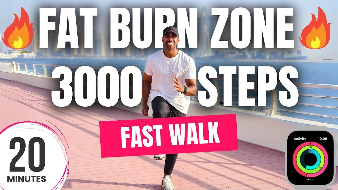 20 Minute Fat Burn Workout - Speed Walk 3000 steps