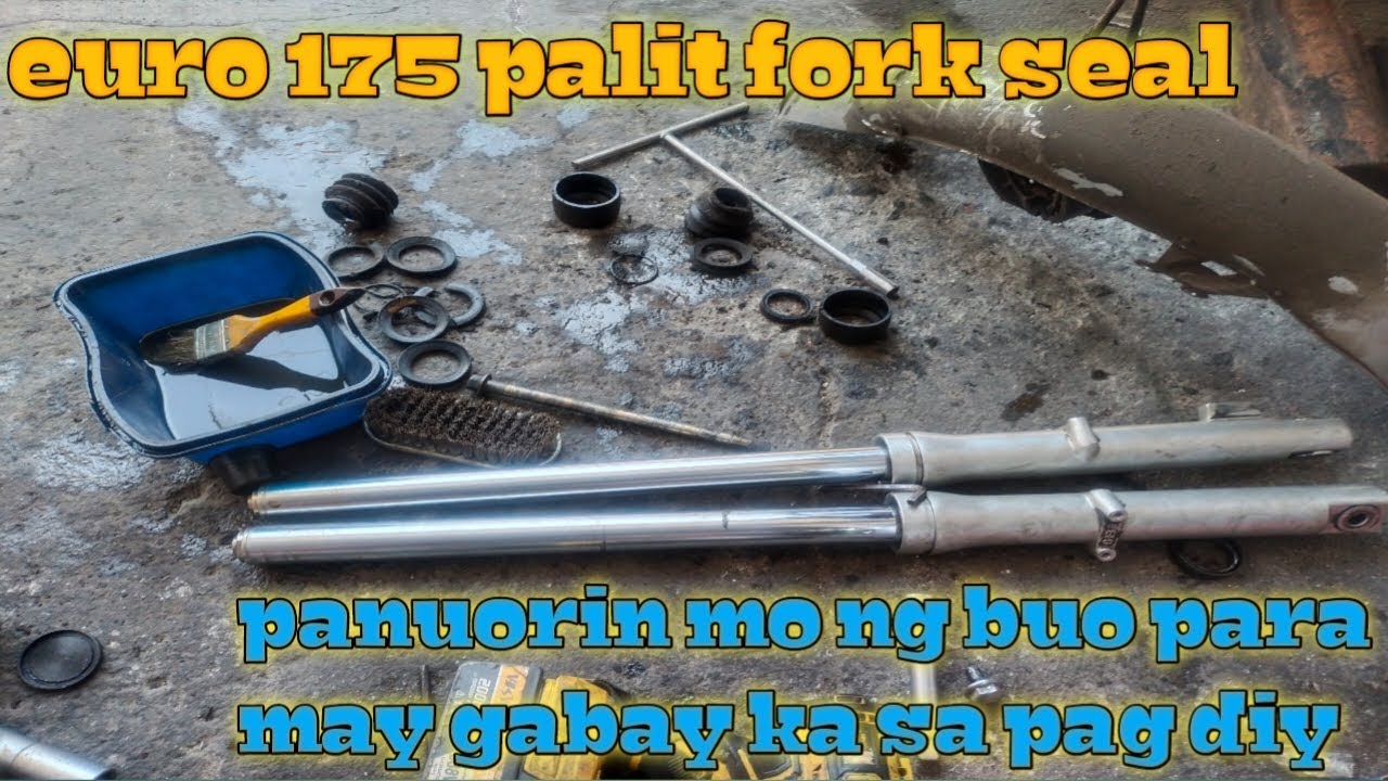 euro 175 palit fork seal gabay mo sa pag diy