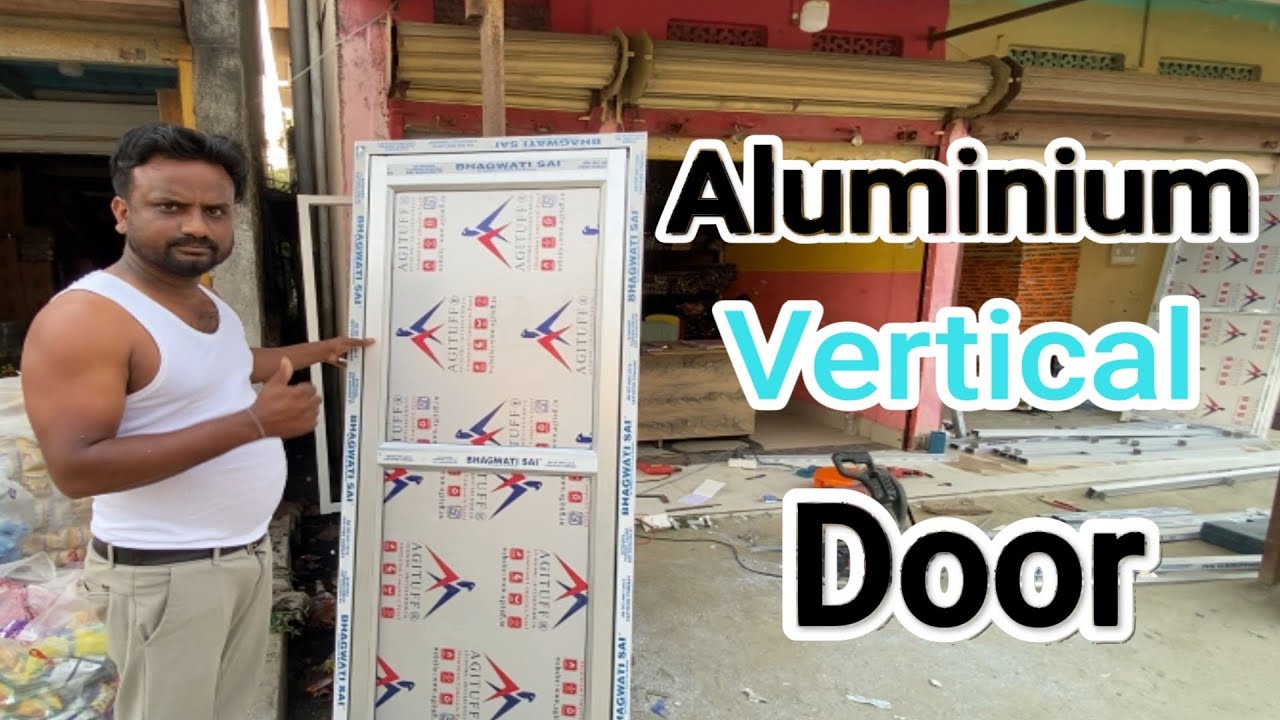 Aluminium vertical Door | Aluminium Vertical Door Making | #aluminium #door #windows #youtubassam