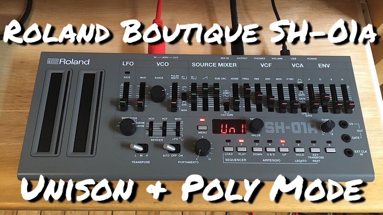 Roland Boutique SH-01a : Unison & Poly Mode