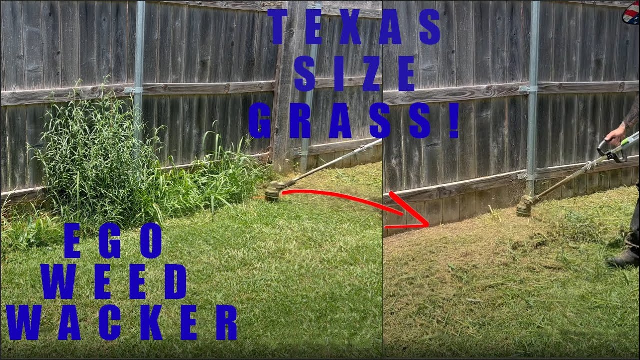 TEXAS Grass VS. Ego Weed Wacker