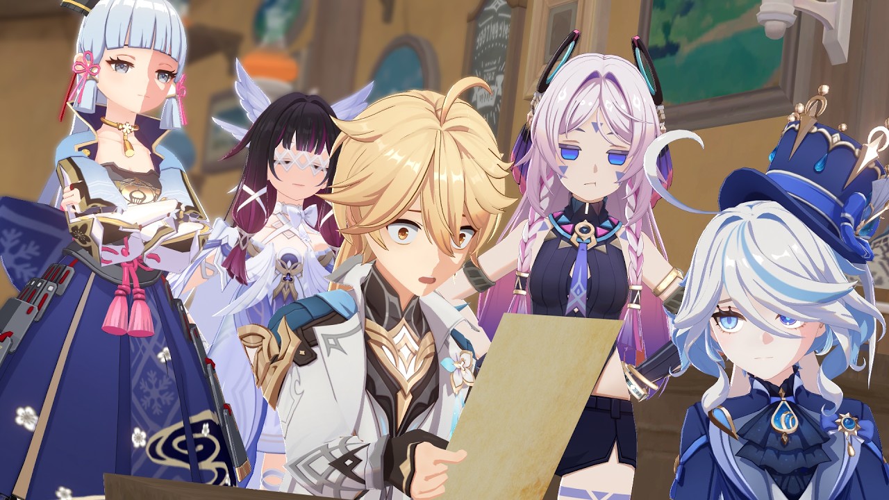Aether summons his Harem