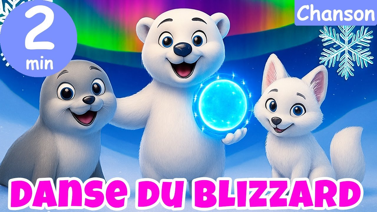 🎉❄️ Chansons Magiques d’Hiver – La Parade Polaire : La Fête du Blizzard ! 🐧🥁🐻✨