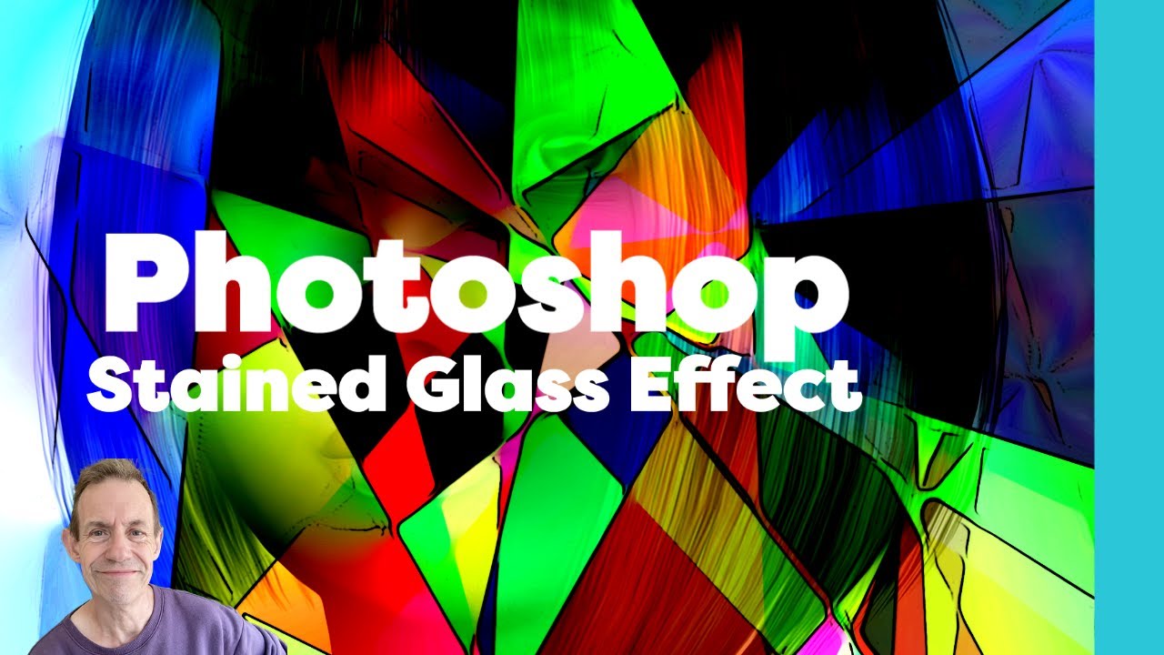 Photoshop : Stained Glass Effect +  Combine With Photo  HOW TO