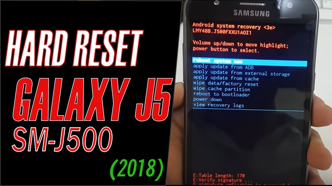 Аппаратный сброс Samsung Galaxy J5 [Пошаговое видео 2018 г..!]