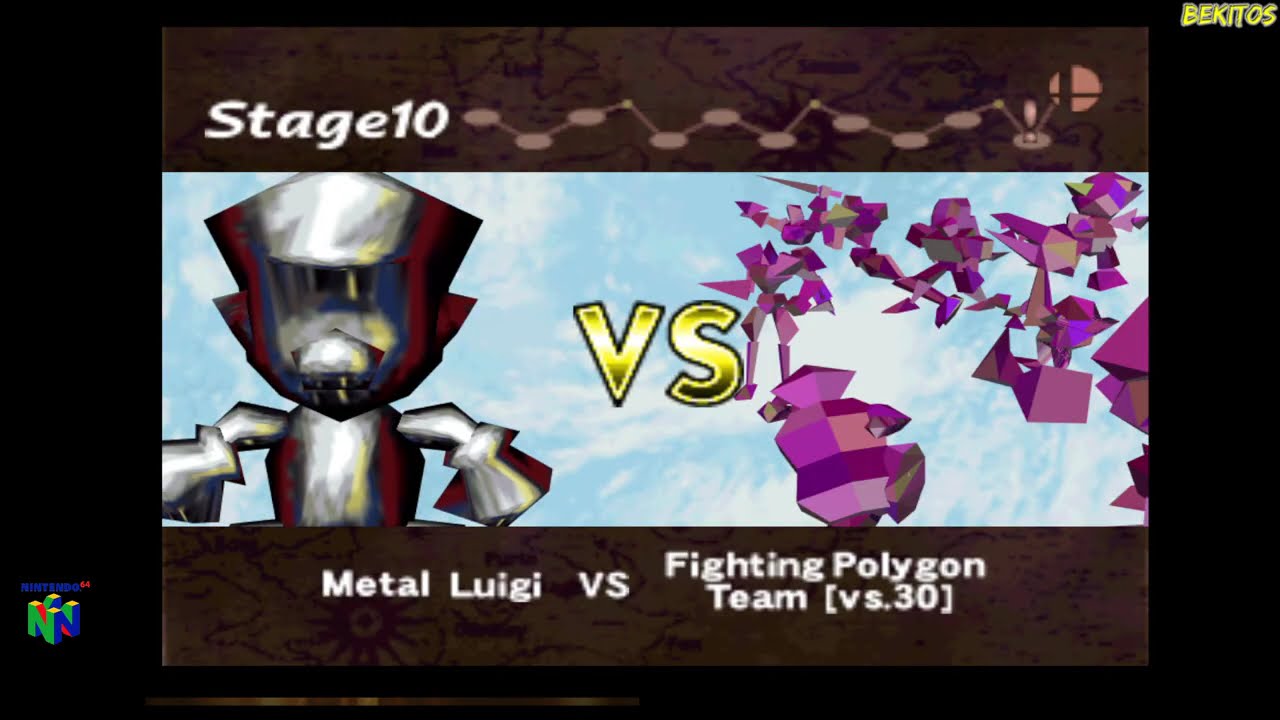 Super Smash Bros 64 Remix 2.0.1 Metal Luigi Gameplay