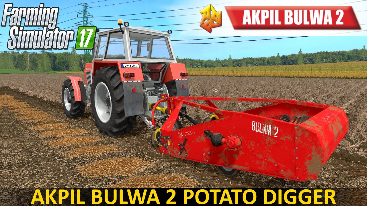 Farming Simulator 17 AKPIL BULWA 2 Potato Digger