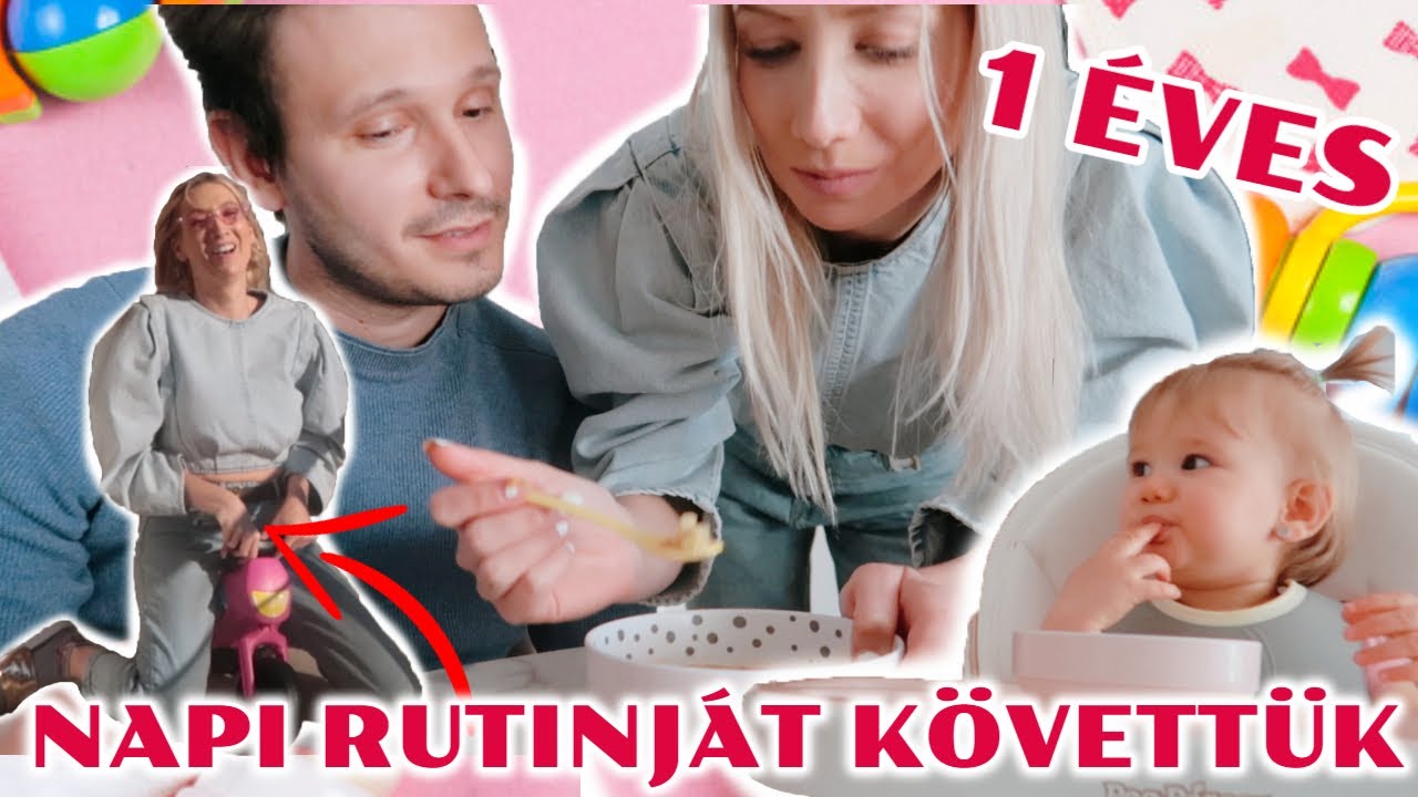 24 ÓRÁIG 1 ÉVES NAPI RUTINJÁT KÖVETTÜK | ALEXY VIVI