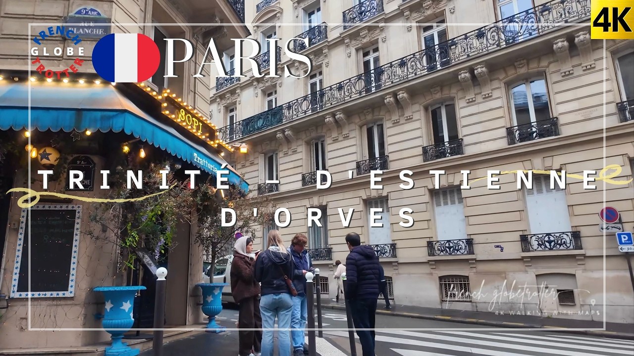 Paris 9th Arrondissement City Walk Tour 4K 🇫🇷 Rue Blanche ➜ Sainte-Trinité