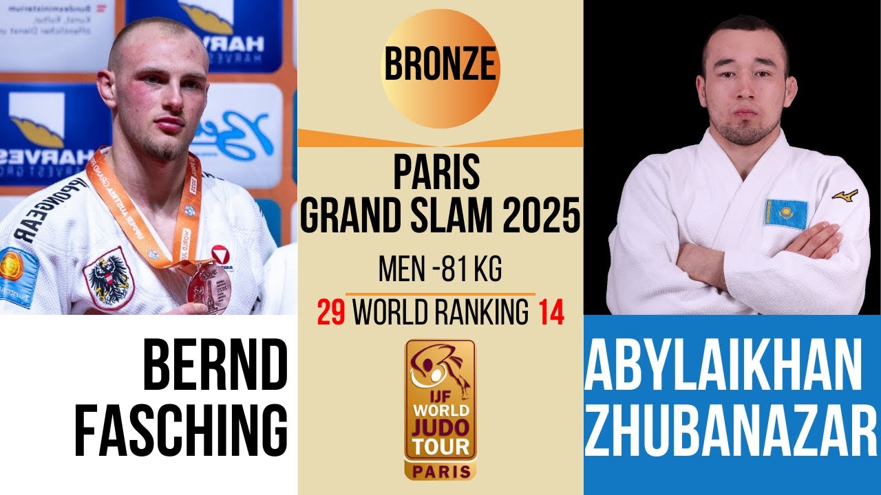 Bernd FASCHING VS Abylaikhan ZHUBANAZAR | PARIS Grand Slam 2026 | BRONZE -81 kg