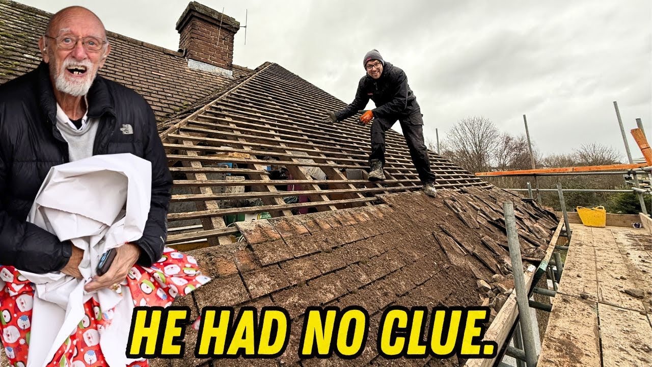 Surprising Jim With A New Roof For CHRISTMAS