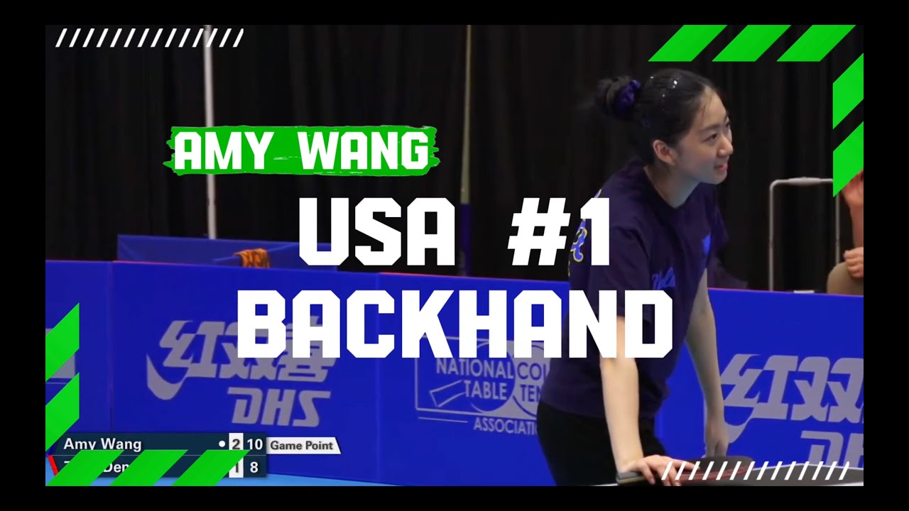 USA #1 Amy Wang's Backhand | Table Tennis