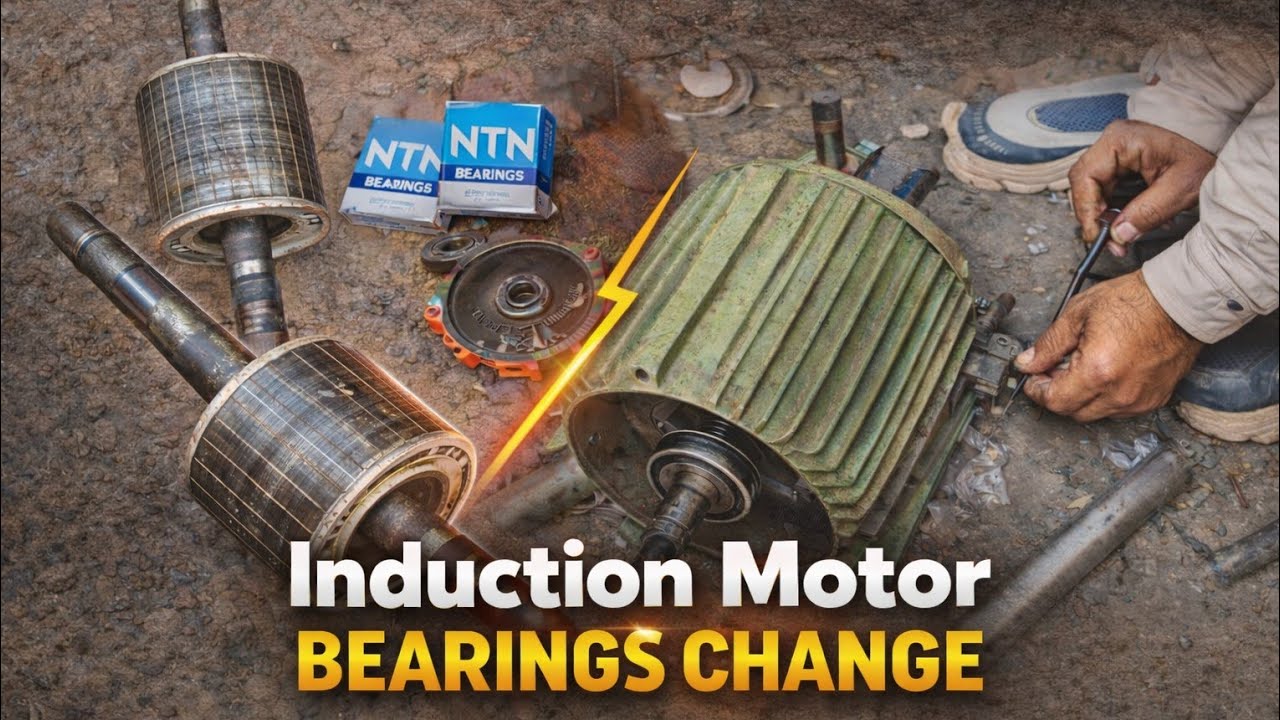 How to Change Induction Motor Bearings | Step by Step Full Method