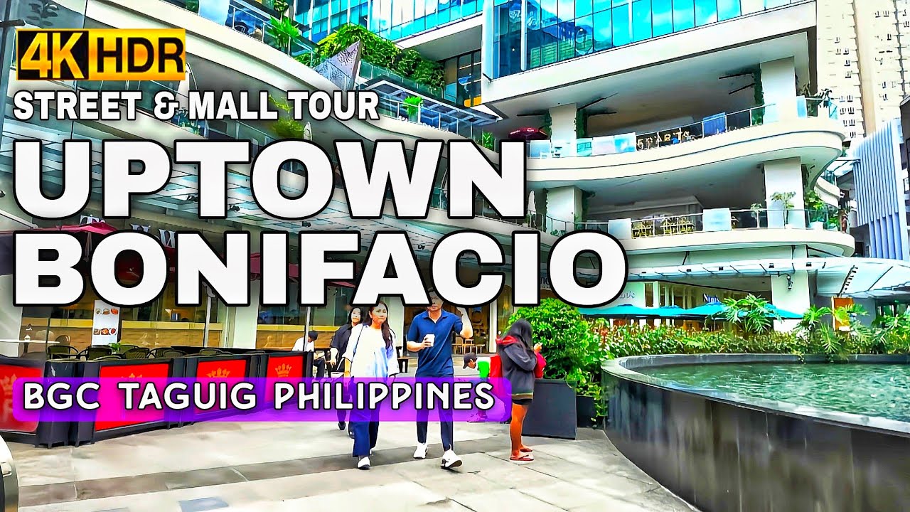 Is This The Best Mall in BGC?Bonifacio Global City&rsquo;s Uptown Mall|Street To Luxury Mall Walk 4K HDR🇵🇭