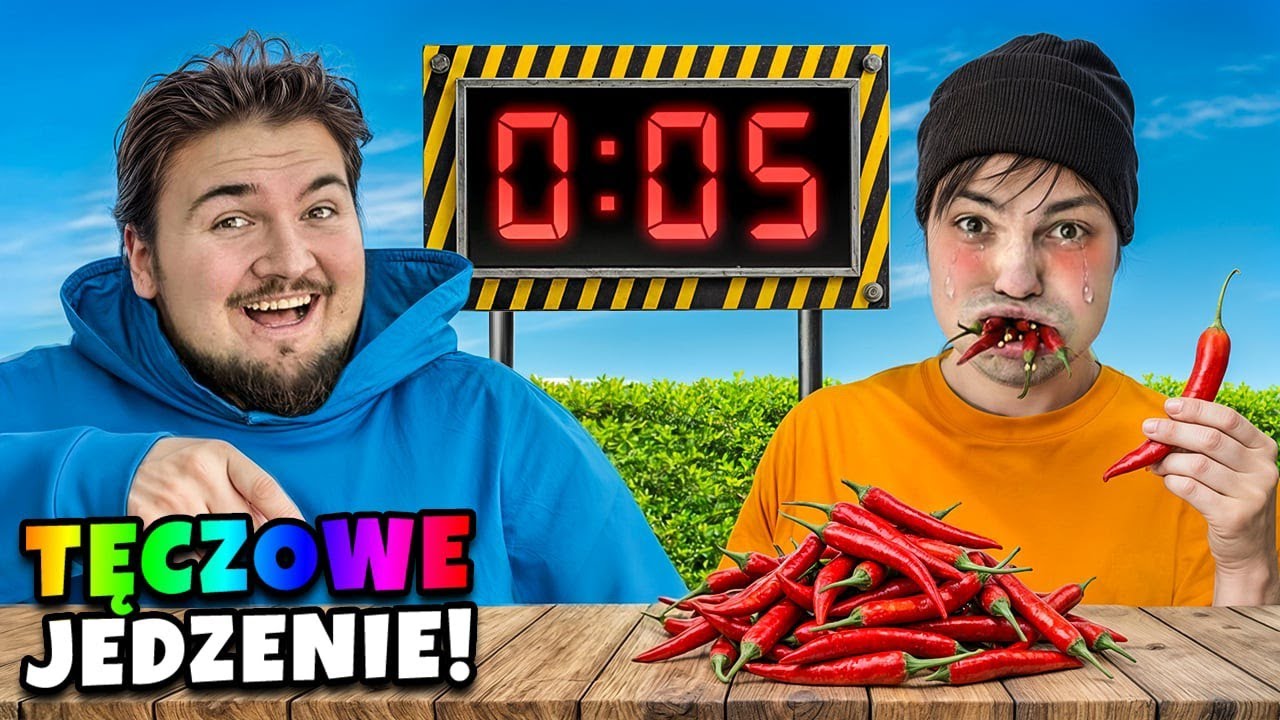 JEMY TĘCZOWE JEDZENIE NA CZAS!