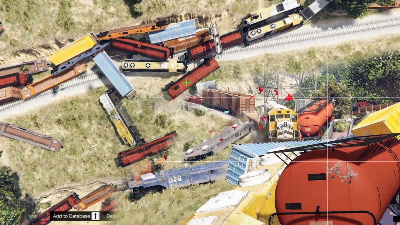 Dangerous 7 Train Derailment And Amazing Driving in GTA V 🔥