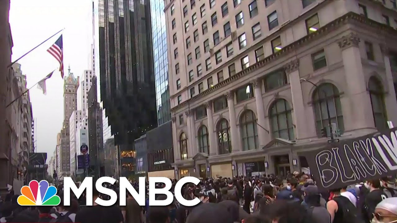 New York Protestors March Towards President Donald Trump Tower | MSNBC