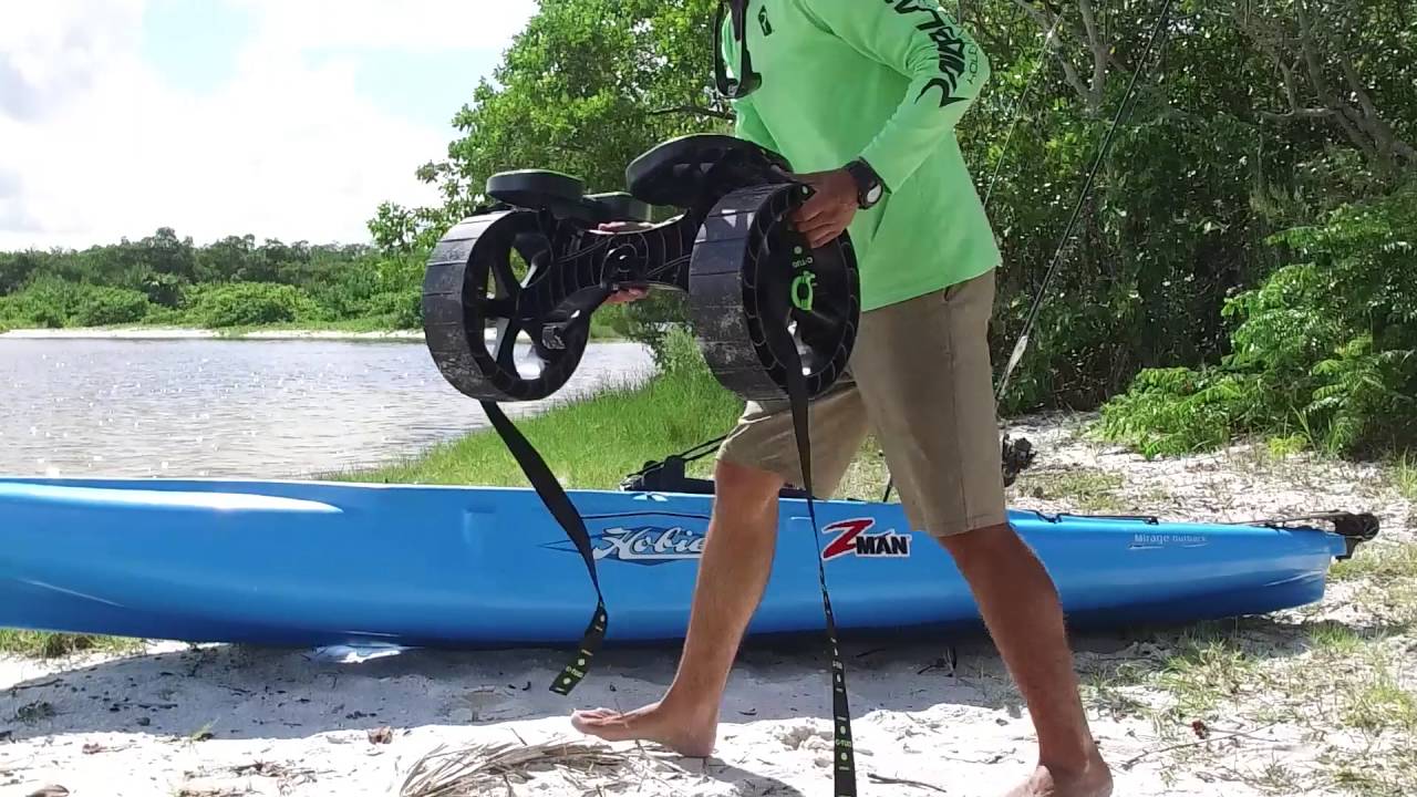 C-Tug universal kayak, SUP trolly test footage, real world timing, test