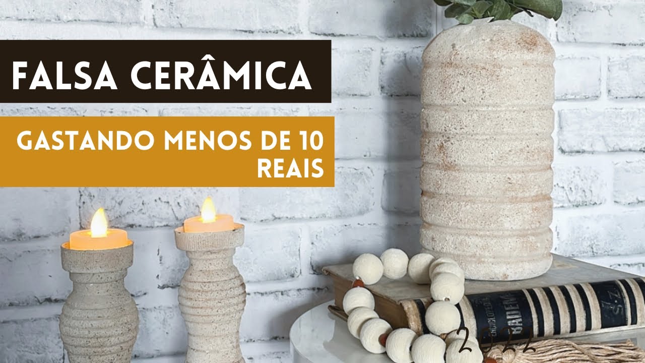 Pintura estilo cerâmica envelhecida gastando menos de 10 reais