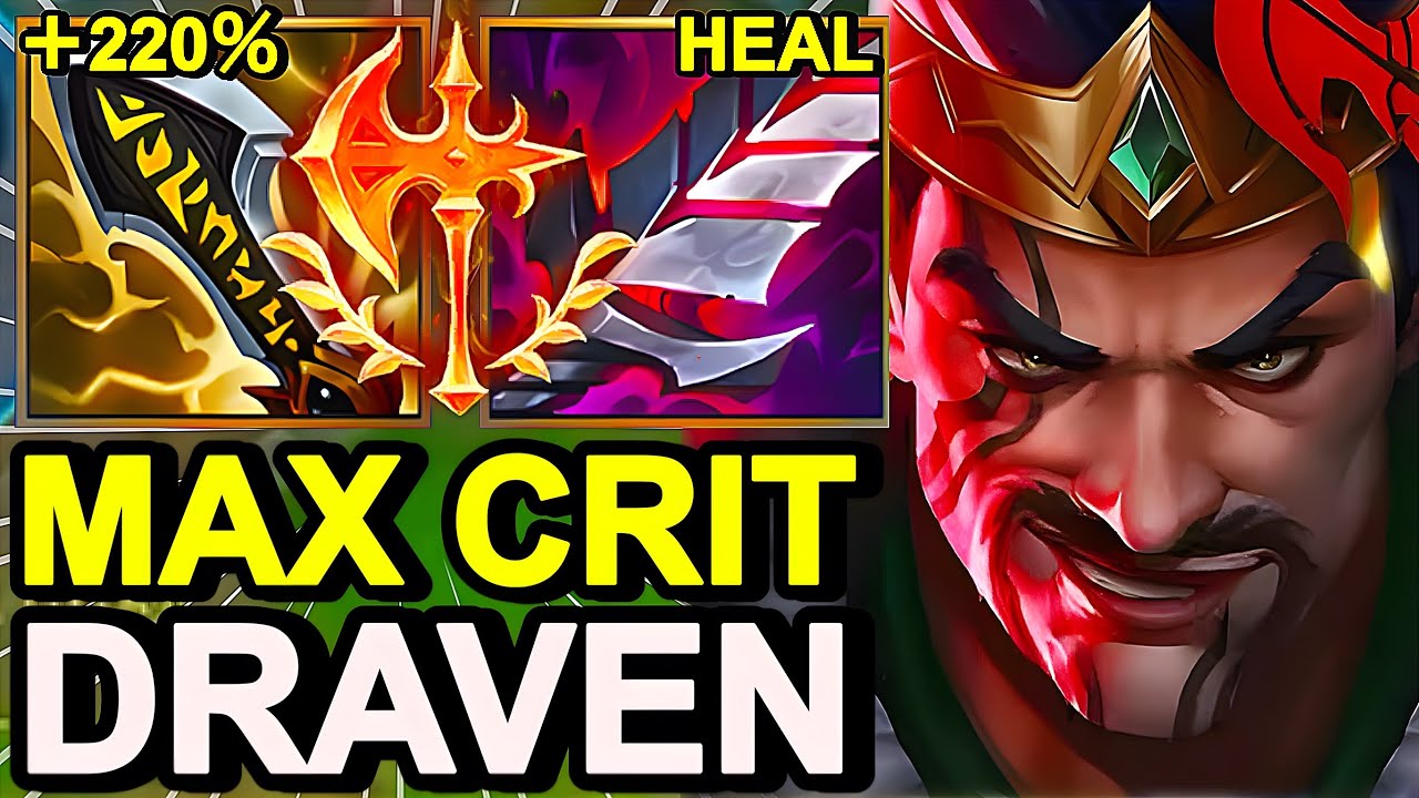 Wild Rift China Draven Adc - MAX DAMAGE DRAVEN BUILD RUNES - Challenger Solo Rank Gameplay