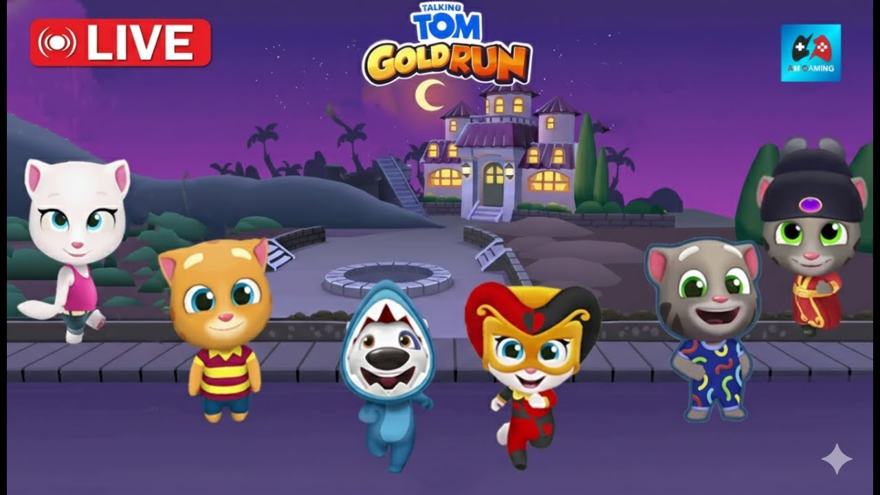 Talking Tom Gold Run Gameplay Day Live 66 Gameplay | 4K AM Gaming Live Stream