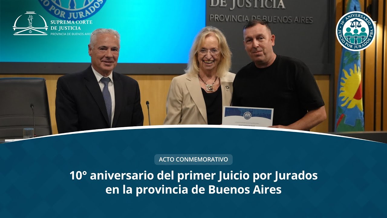 Acto 10 años 1er Juicio por Jurados en PBA