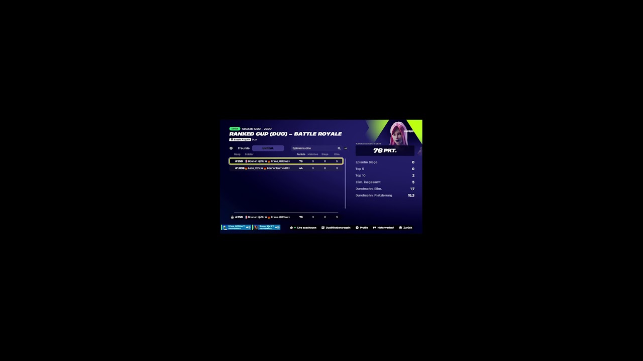 LIVE FORTNITE MIT EUCH / CUP AB 19 uhr