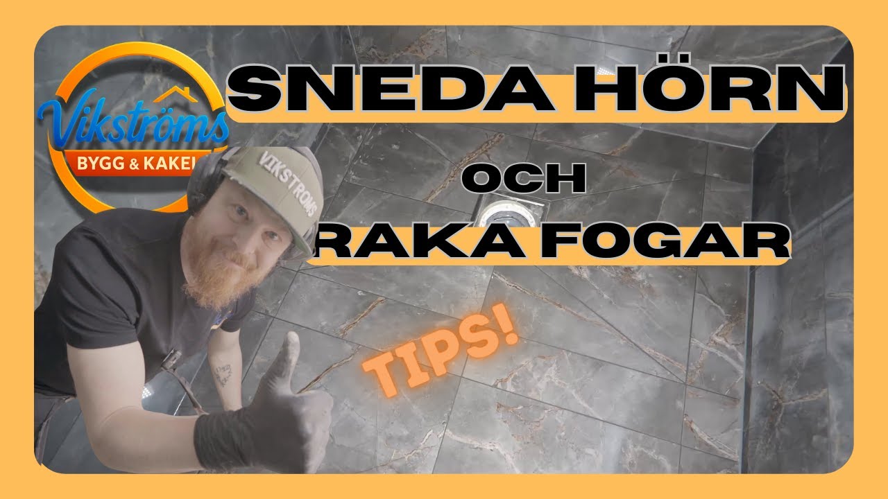 Kakla vägg med 30x60 – så fixar du sneda hörn & ojämna fogar