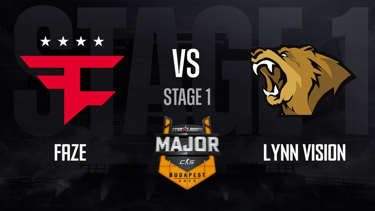 FaZe vs Lynn Vision | StarLadder Budapest Major 2025 - STAGE 1 - Day 1