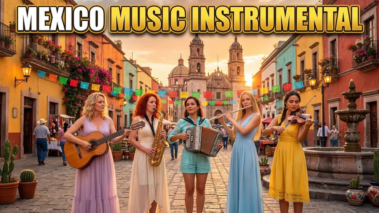 Mexico & Italy Romantic Nights | Saxophone, Guitar & Accordion Instrumental Playlist