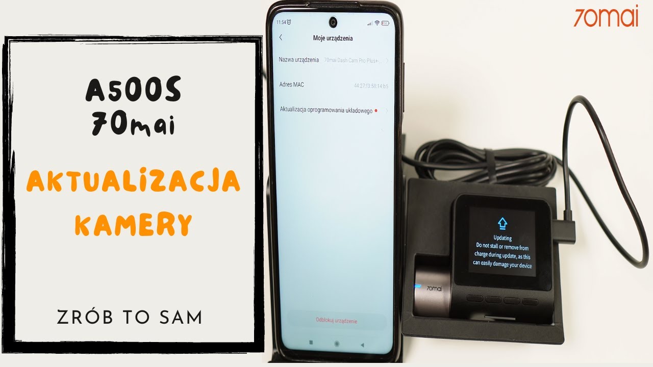Aktualizacja kamery 70mai A500s  - zr&oacute;b to sam