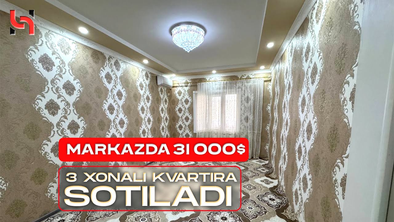 #квартира 322 F Фарғона шаҳар марказида 3 хонали квартирамиз  сотува Нархи 31 000$