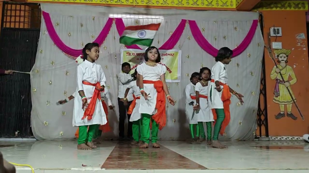 Zpps Rameshwar gathering dance Des Rangila देश रंगीला नृत्य जि प प्रा शाळा रामेश्वर सांस्कृतिक 