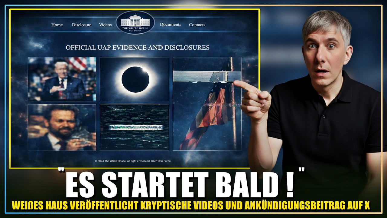 EILMELDUNG | Wei&szlig;es Haus ver&ouml;ffentlicht schockierende Videos & kryptische Ank&uuml;ndigung !