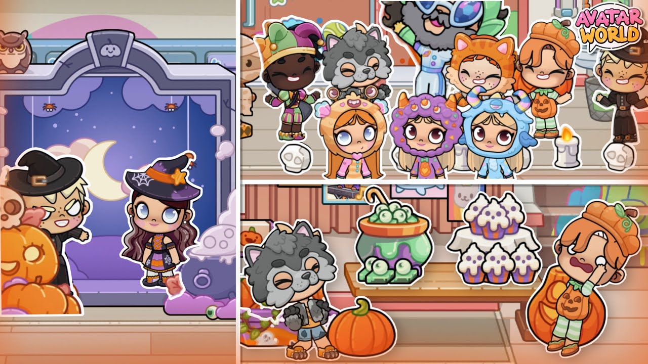 ROTINA BAILE DE HALLOWEEN NA ESCOLA 👻🎃 (Avatar World)