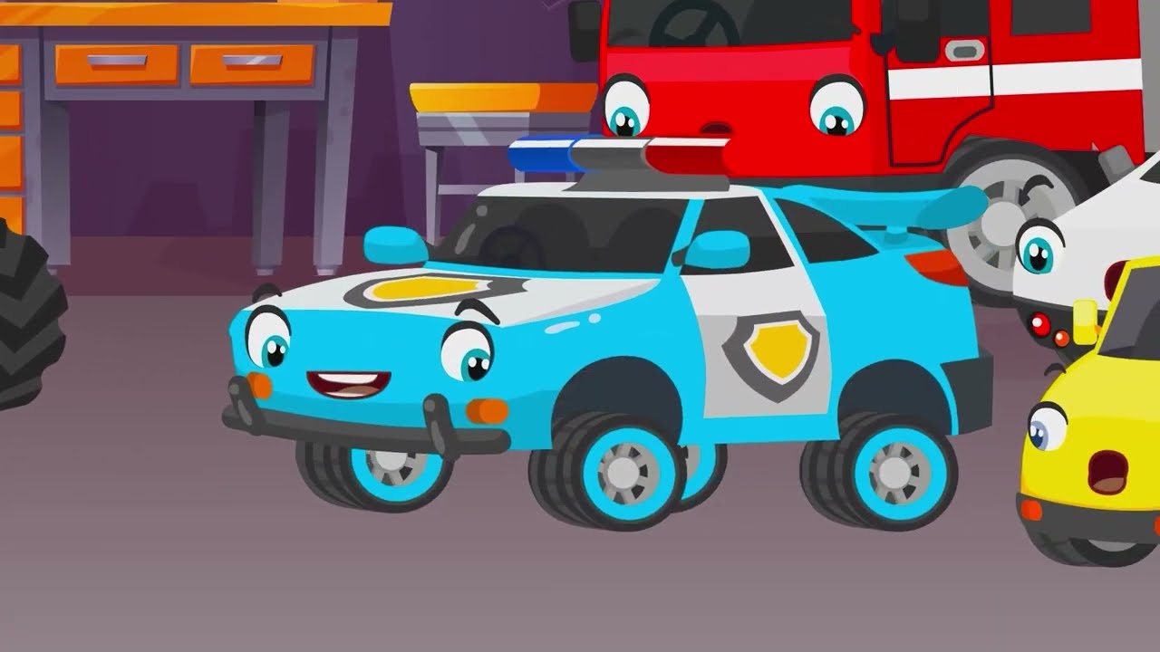 Cars Lost in Space!! 🌕🚀 | Police Car & Friends Space Rescue Cartoon