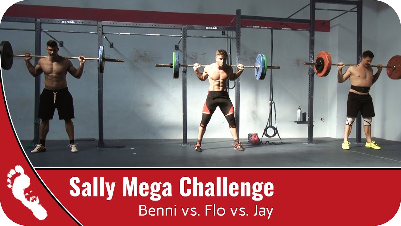 Sally Mega Squat Challenge | (re-)loaded: 60, 75 und 80kg - Kniebeugen Knock Out