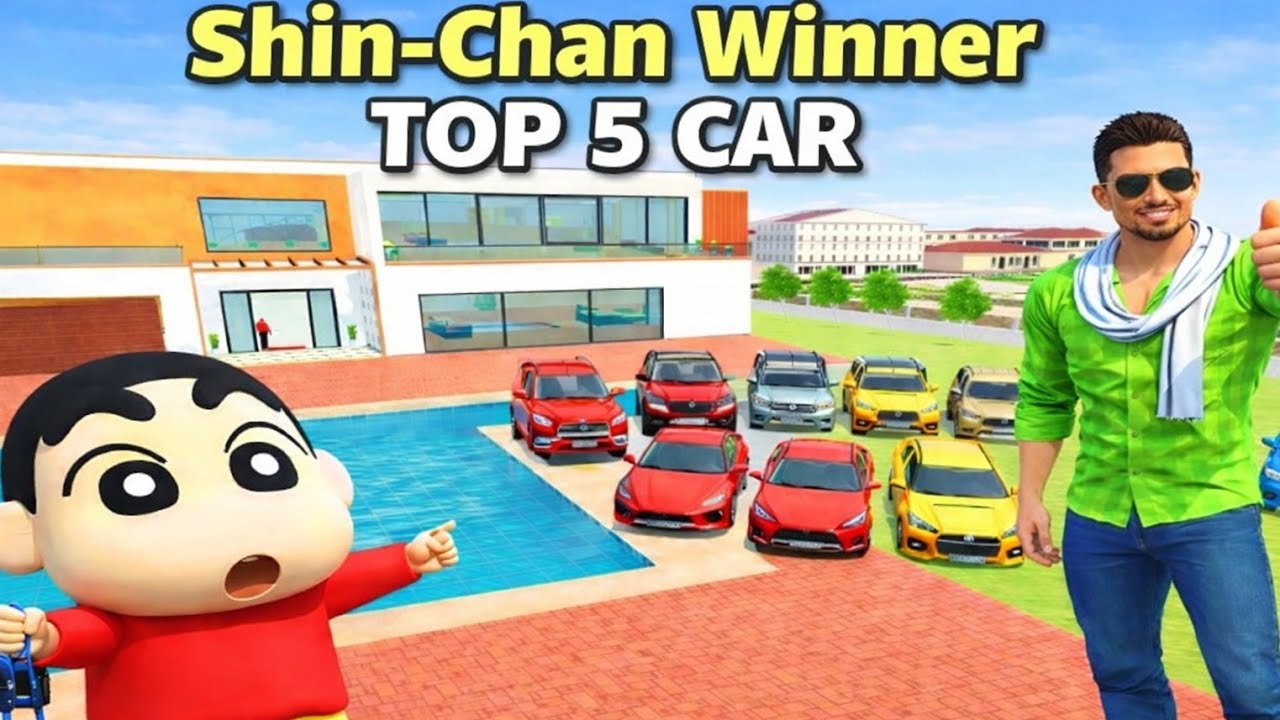 Shinchan challenge complete Top 5 car gift 🎁 Indian Theft Auto Simulator 💥🥳
