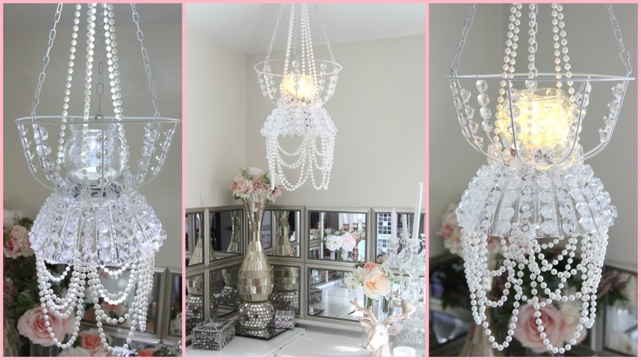 DOLLAR TREE CHANDELIER ROOM DECOR DIY