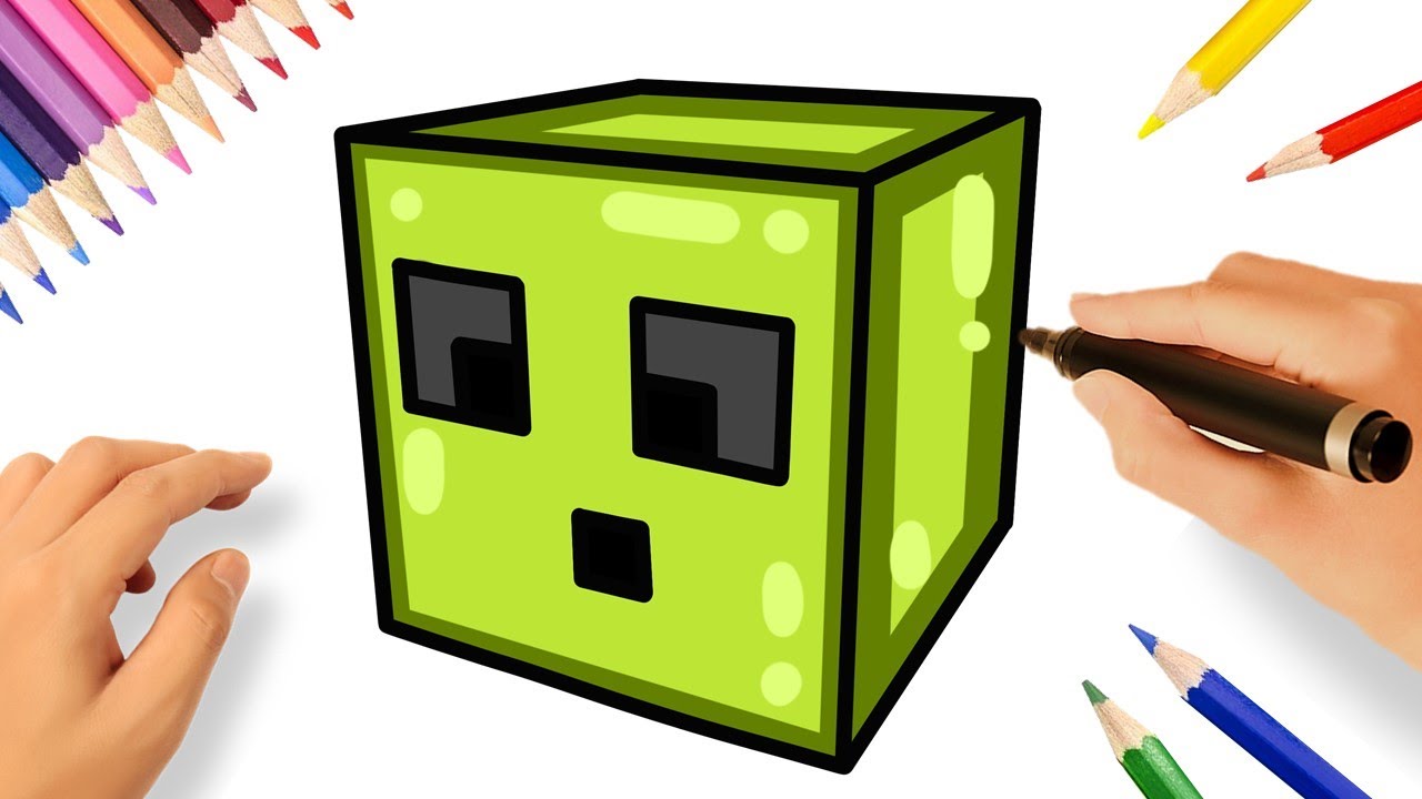 CÓMO DIBUJAR UN SLIME 🟢 | MINECRAFT