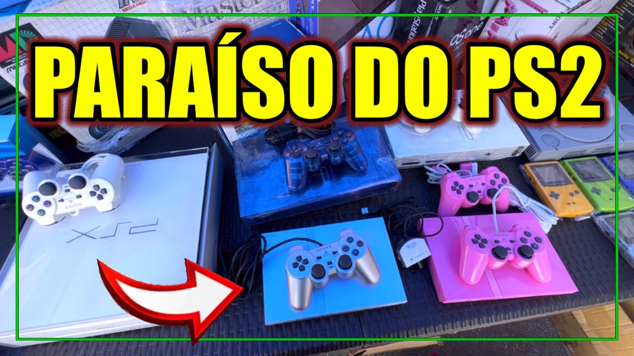 MANO... FILMEI O PARAÍSO DO PS2 NA FEIRA DO ROLO (CORES ORIGINAIS)