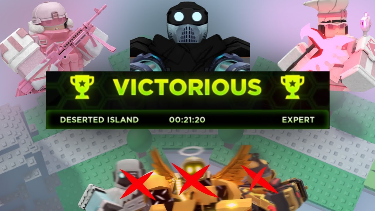 SOLO Deserted Island EXPERT WITHOUT GOLDEN/SPECIAL TOWERS | Tower Defense X