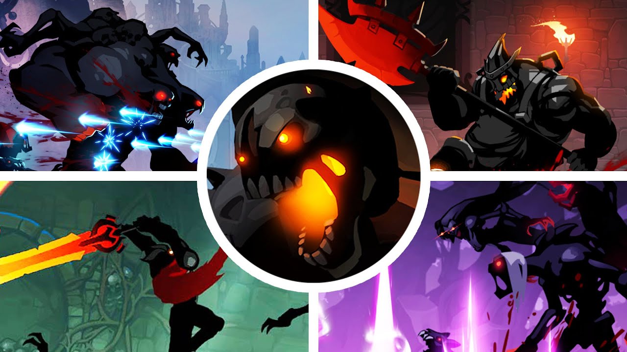 Shadow Knight: Deathly Adventure RPG - All Bosses [1080p]