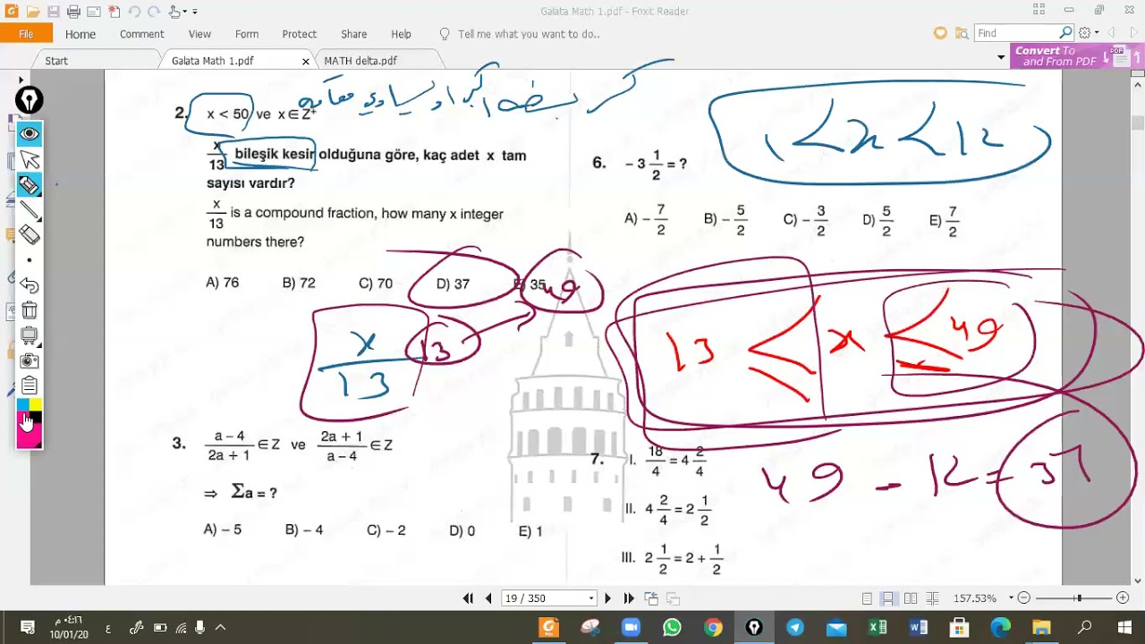 مراجعة الكسور 1