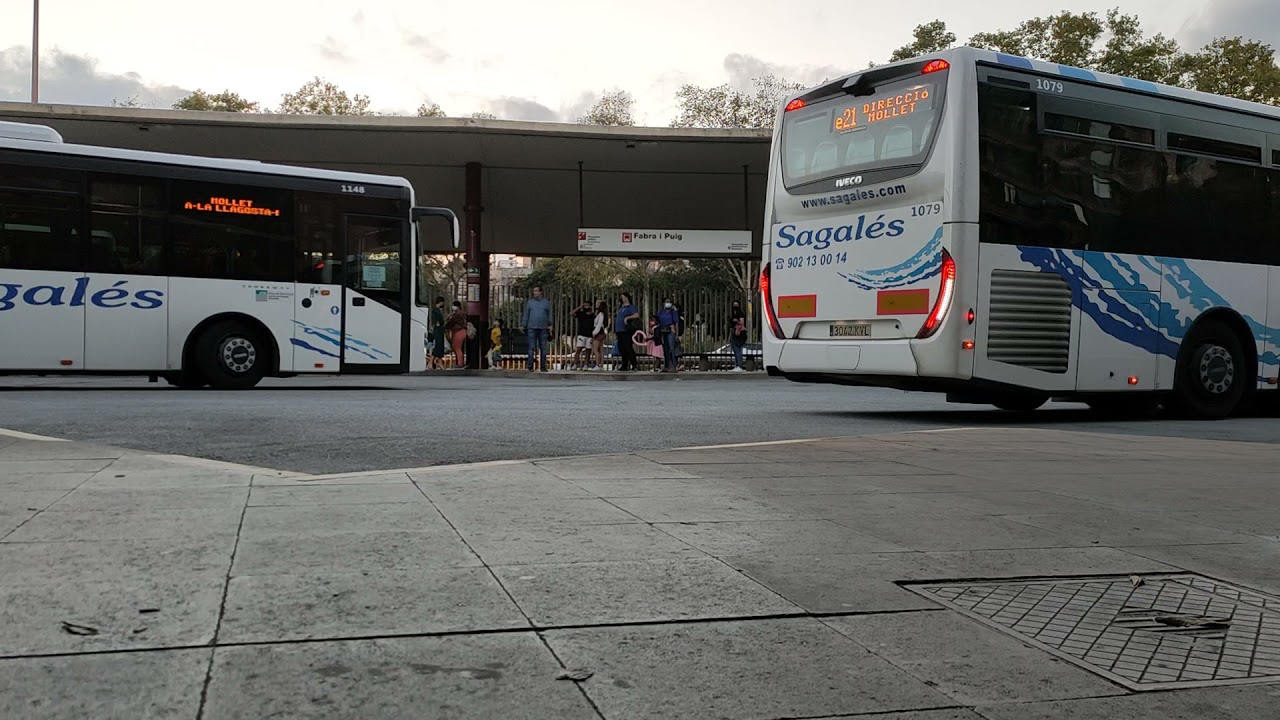 Fabra i Puig (Terminal de autobuses) Jornada de huelga de maquinistas de Renfe 1/X/2021
