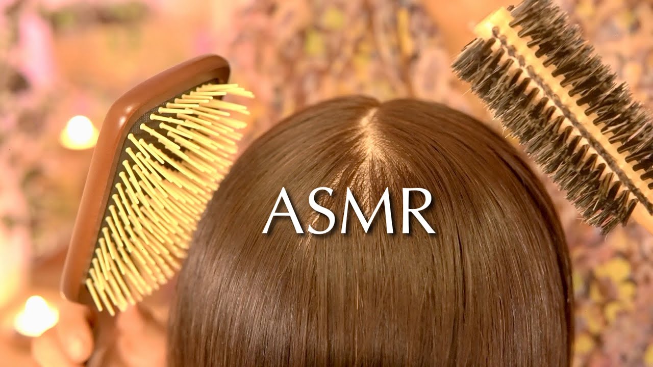 [ASMR] Autumn Cozy Hair Brushing with New Brushes | No Talking, 〜 26:35 with Relaxing Music