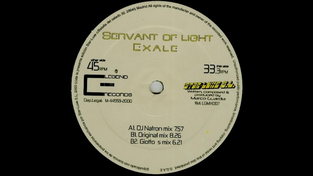 Servant of light - Exale (Original mix)