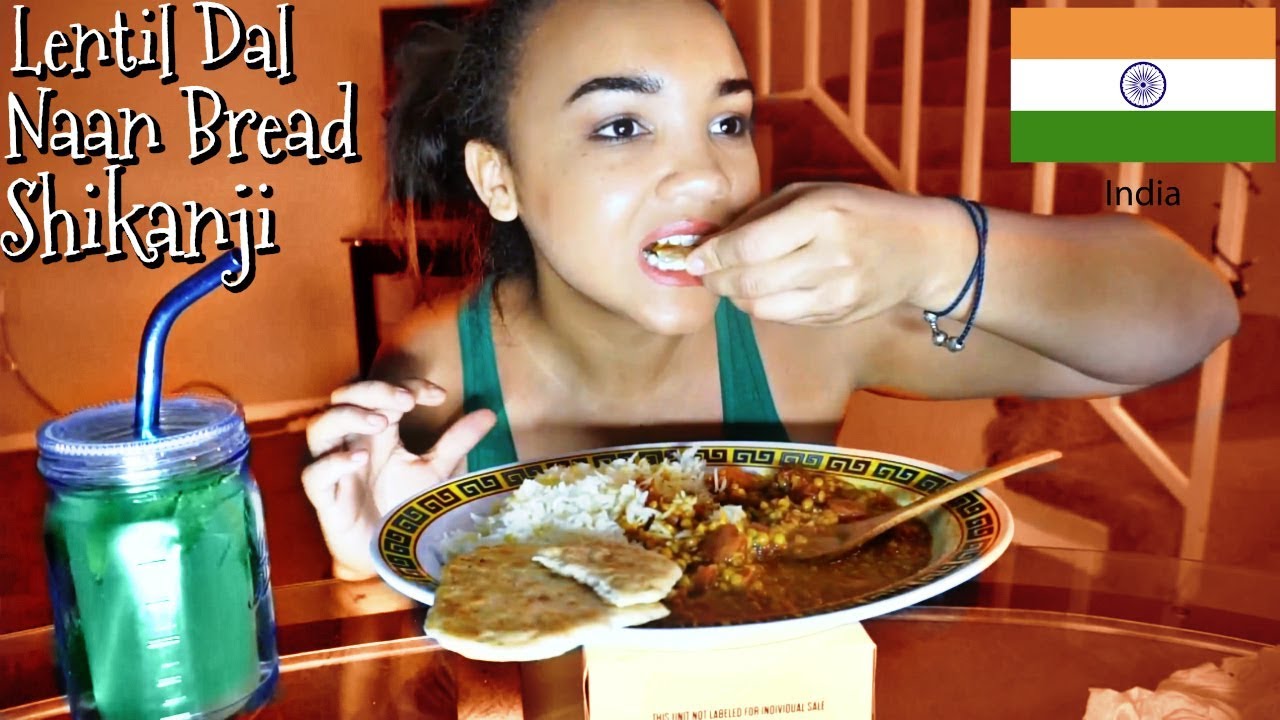 Eat With Me: 🇮🇳 🍴Coconut Lentil Curry, Vegan Naan, Spiced Lemonade | *burping*